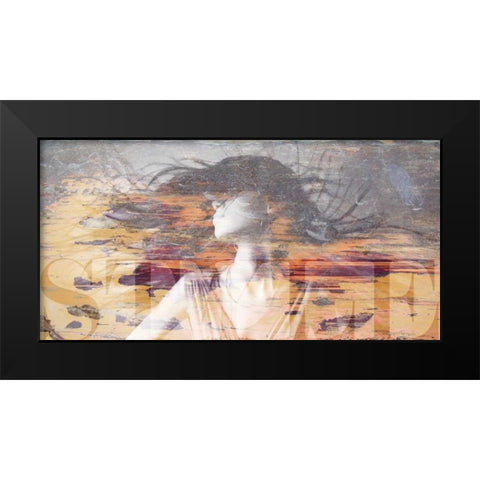 Girl Style Black Modern Wood Framed Art Print by GraphINC