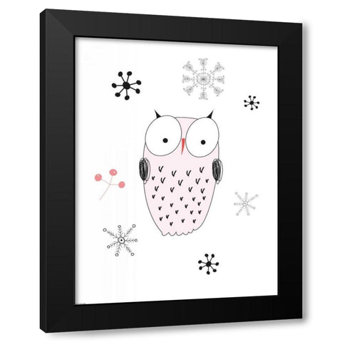 Owl III Black Modern Wood Framed Art Print by GraphINC