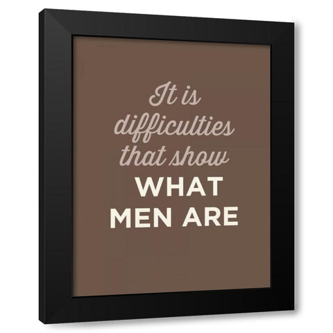 What Men Are Black Modern Wood Framed Art Print with Double Matting by GraphINC