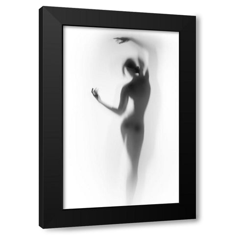 Ballet Black Modern Wood Framed Art Print with Double Matting by Incado