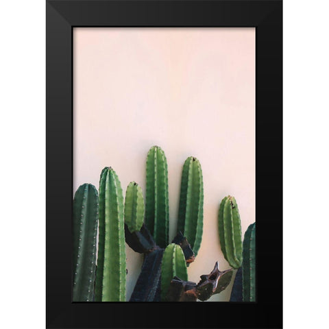 Cactus Black Modern Wood Framed Art Print by Incado
