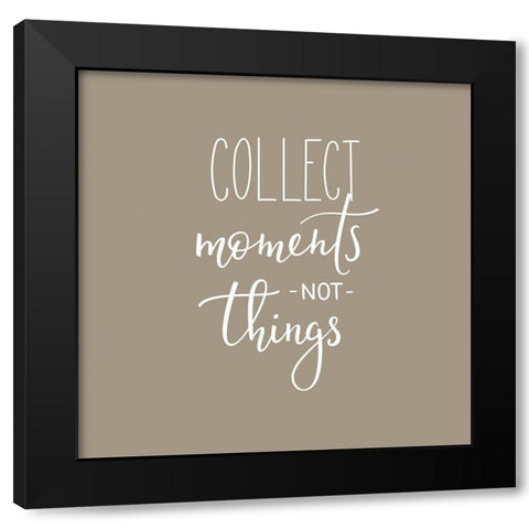 Collect Moments Black Modern Wood Framed Art Print with Double Matting by Incado