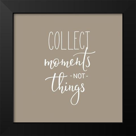 Collect Moments Black Modern Wood Framed Art Print by Incado
