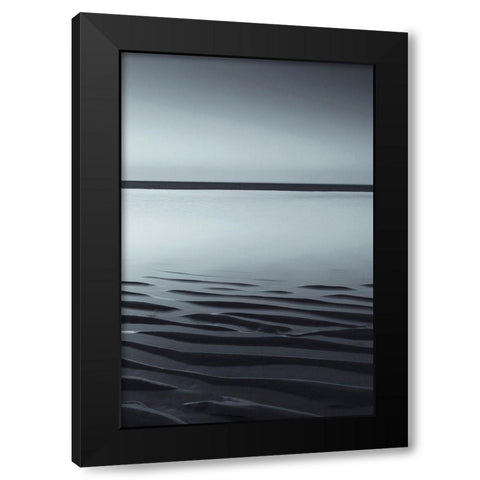 Low Tide Black Modern Wood Framed Art Print by Incado