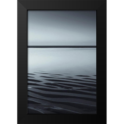 Low Tide Black Modern Wood Framed Art Print by Incado