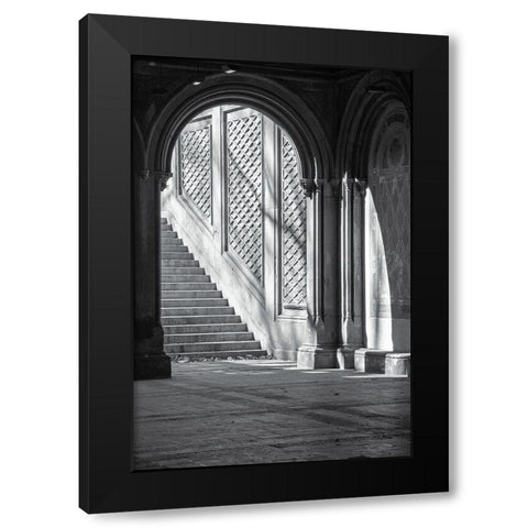 Arch Black Modern Wood Framed Art Print with Double Matting by Incado