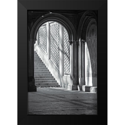 Arch Black Modern Wood Framed Art Print by Incado