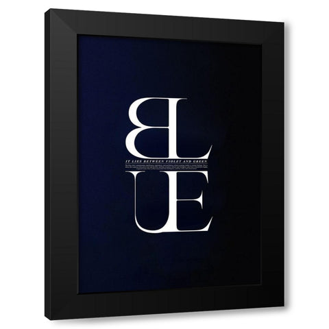 It Lies Between Black Modern Wood Framed Art Print with Double Matting by Incado