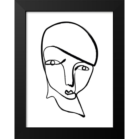 Silhouette II Black Modern Wood Framed Art Print by Incado