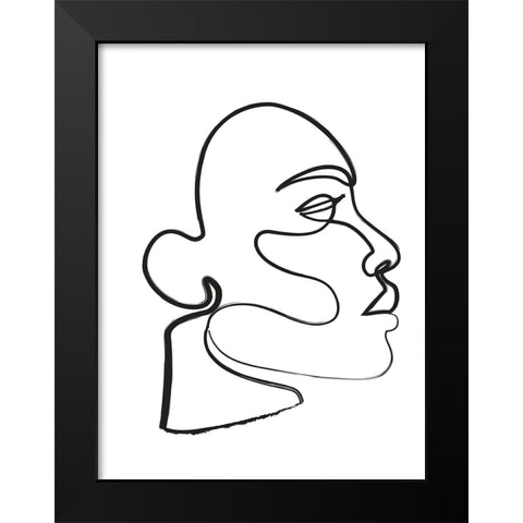 Silhouette III Black Modern Wood Framed Art Print by Incado