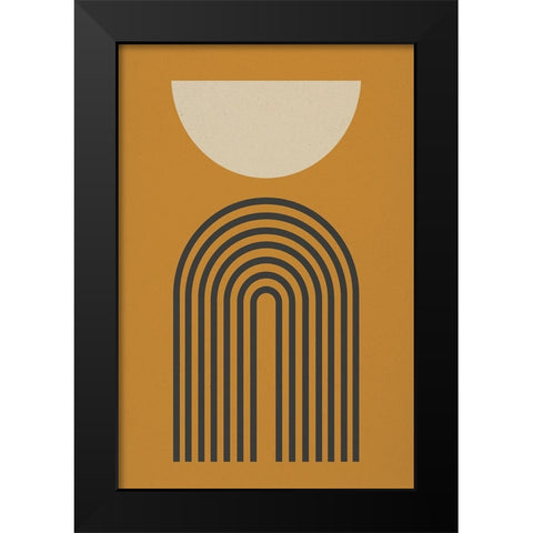 Moon Over Arch Black Modern Wood Framed Art Print by Incado