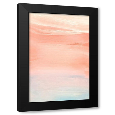 Pink Sky Black Modern Wood Framed Art Print with Double Matting by Incado