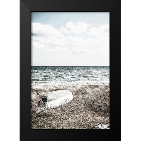 Coastal I Black Modern Wood Framed Art Print by Incado