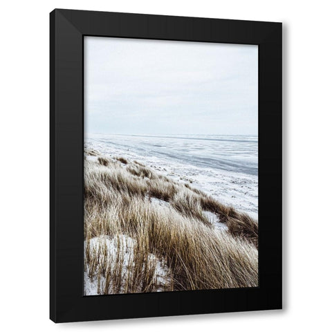 Coastal II Black Modern Wood Framed Art Print with Double Matting by Incado