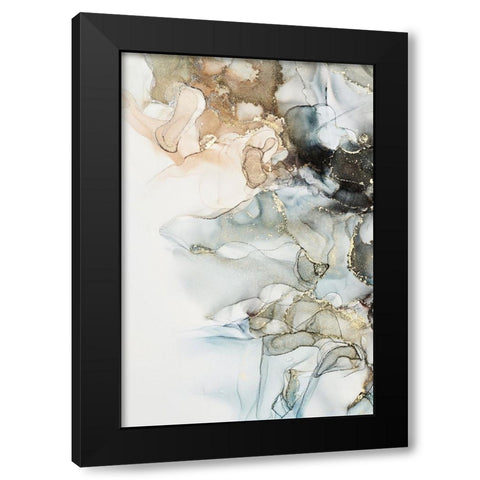 Cosmos II Black Modern Wood Framed Art Print with Double Matting by Incado