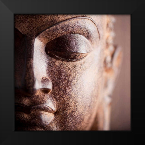 Buddha Black Modern Wood Framed Art Print by PhotoINC Studio