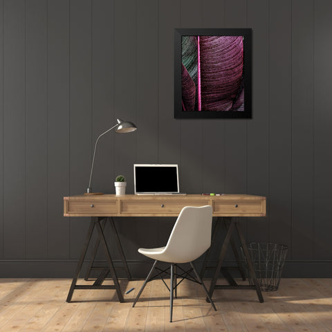 Close up VIII Black Modern Wood Framed Art Print by Incado