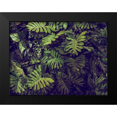Tropical 4 Black Modern Wood Framed Art Print by PhotoINC Studio