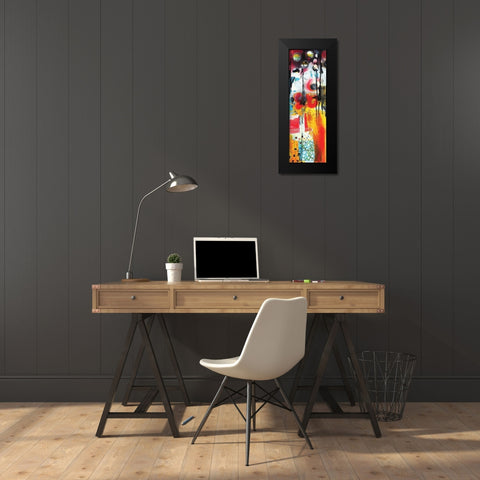Abstract II Black Modern Wood Framed Art Print by PhotoINC Studio