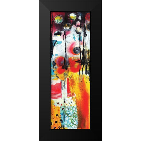 Abstract II Black Modern Wood Framed Art Print by PhotoINC Studio
