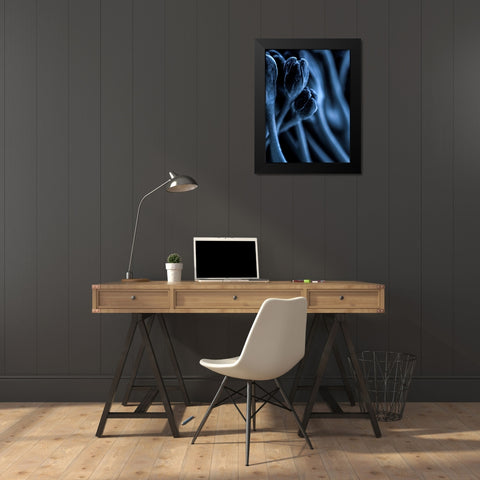 Leaf VII Black Modern Wood Framed Art Print by Incado
