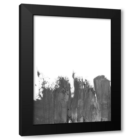 Coal II Black Modern Wood Framed Art Print by Incado