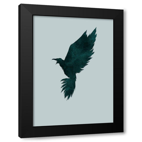 Crow Black Modern Wood Framed Art Print by Incado