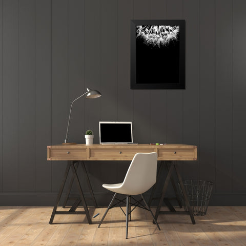 Crystal II Black Modern Wood Framed Art Print by Incado