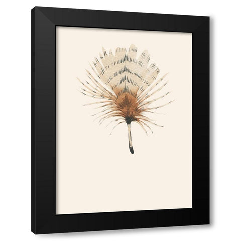 Feather 06 Black Modern Wood Framed Art Print by Incado