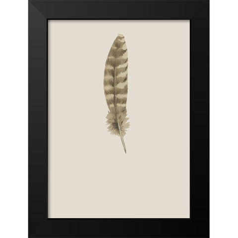 Feather 07 Black Modern Wood Framed Art Print by Incado