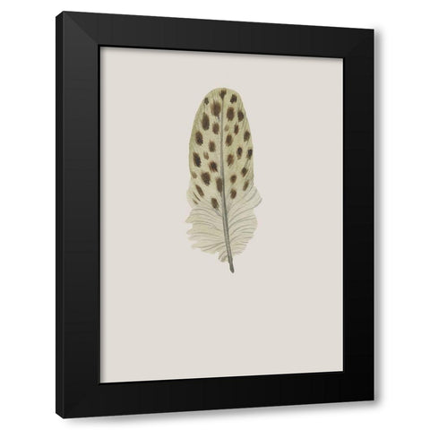 Feather 10 Black Modern Wood Framed Art Print by Incado