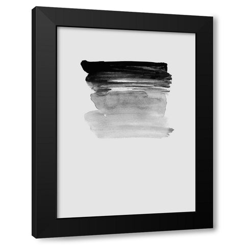 Grey I Black Modern Wood Framed Art Print by Incado