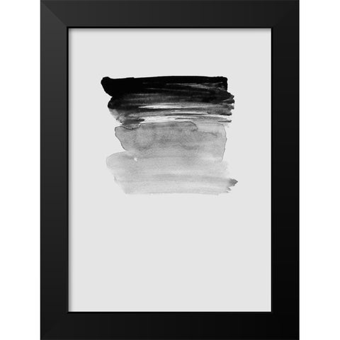 Grey I Black Modern Wood Framed Art Print by Incado