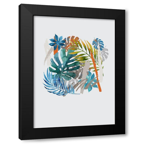 Vibes I Black Modern Wood Framed Art Print with Double Matting by Incado