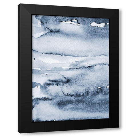 Water I Black Modern Wood Framed Art Print by Incado
