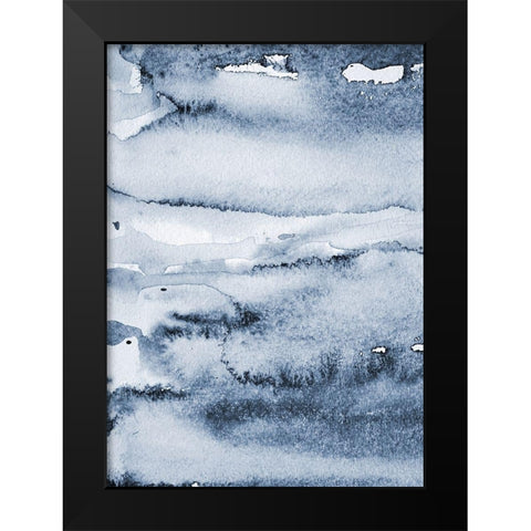 Water I Black Modern Wood Framed Art Print by Incado