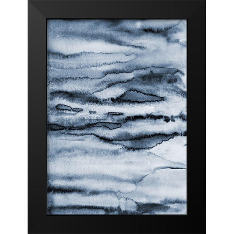 Water II Black Modern Wood Framed Art Print by Incado