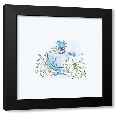 Perfume II Black Modern Wood Framed Art Print with Double Matting by Incado