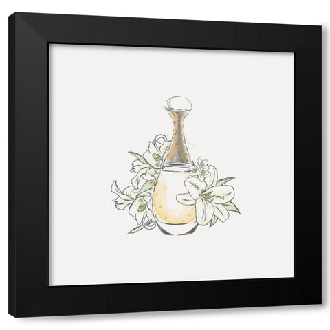 Perfume III Black Modern Wood Framed Art Print with Double Matting by Incado