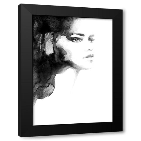 Forest Queen Black Modern Wood Framed Art Print with Double Matting by Incado