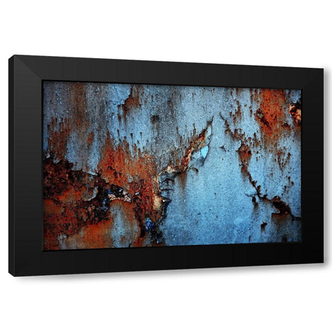 Rust Black Modern Wood Framed Art Print by PhotoINC Studio