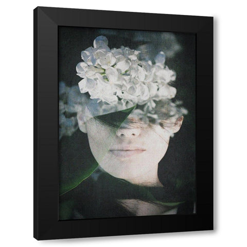 Lonely Black Modern Wood Framed Art Print by PhotoINC Studio