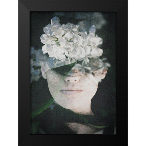 Lonely Black Modern Wood Framed Art Print by PhotoINC Studio