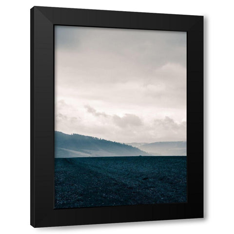 Blue Mountains VI Black Modern Wood Framed Art Print with Double Matting by PhotoINC Studio