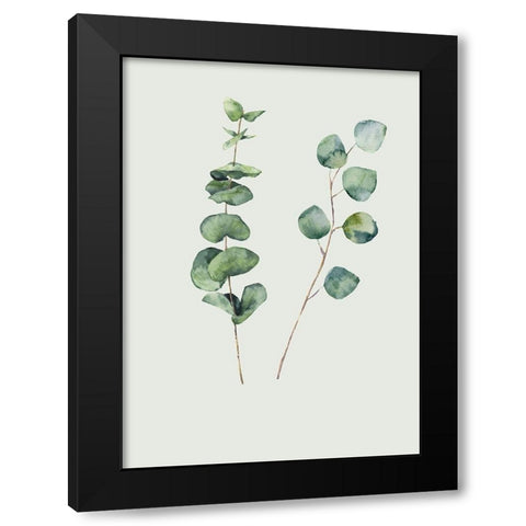 Botanical I Black Modern Wood Framed Art Print with Double Matting by Incado