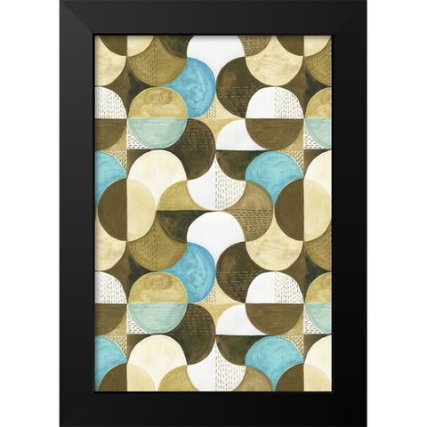 Geometric II Black Modern Wood Framed Art Print by Incado
