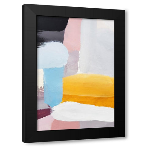 Vibrance I Black Modern Wood Framed Art Print with Double Matting by Incado
