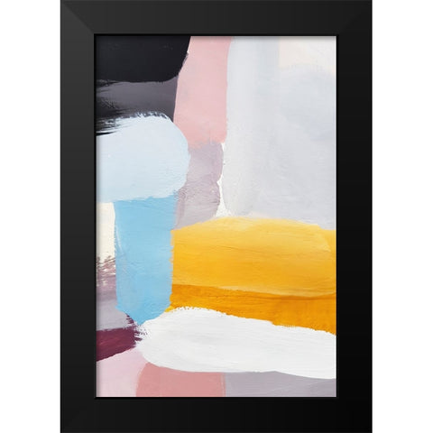 Vibrance I Black Modern Wood Framed Art Print by Incado