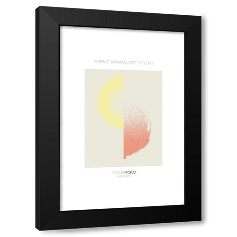 Future Form I Black Modern Wood Framed Art Print by Incado