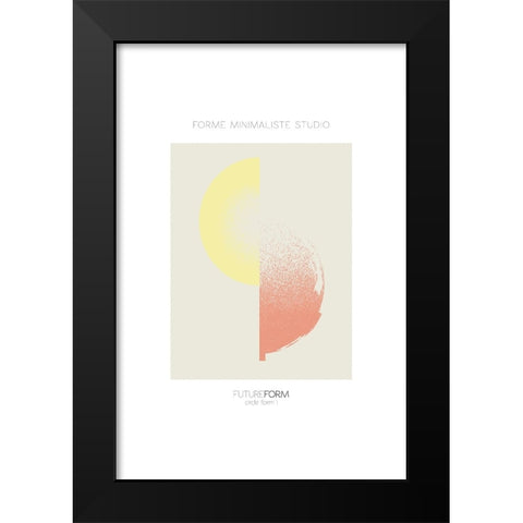 Future Form I Black Modern Wood Framed Art Print by Incado
